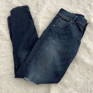 Hudson Collin Skinny 12” leg opening blue jeans